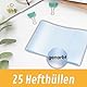 perfect line 25 Heft-Hüllen QUERFORMAT DIN-A5, Heftumschlag transparent & genarbt, Heftschoner aus recyclebarem Polypropylen (PP), Made in EU