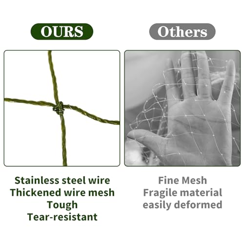 Tshiwort Rede de varanda para gatos, cerca de varanda de 3 x 4 m para animais de estimação, rede par