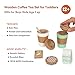 WOODENFUN Pretend Play Coffee Cup Toys,Wooden Play Kitchen Accessories,Fake Food Play for Kids Kitchen,Educational Toy for Toddler Children Birthday Gift