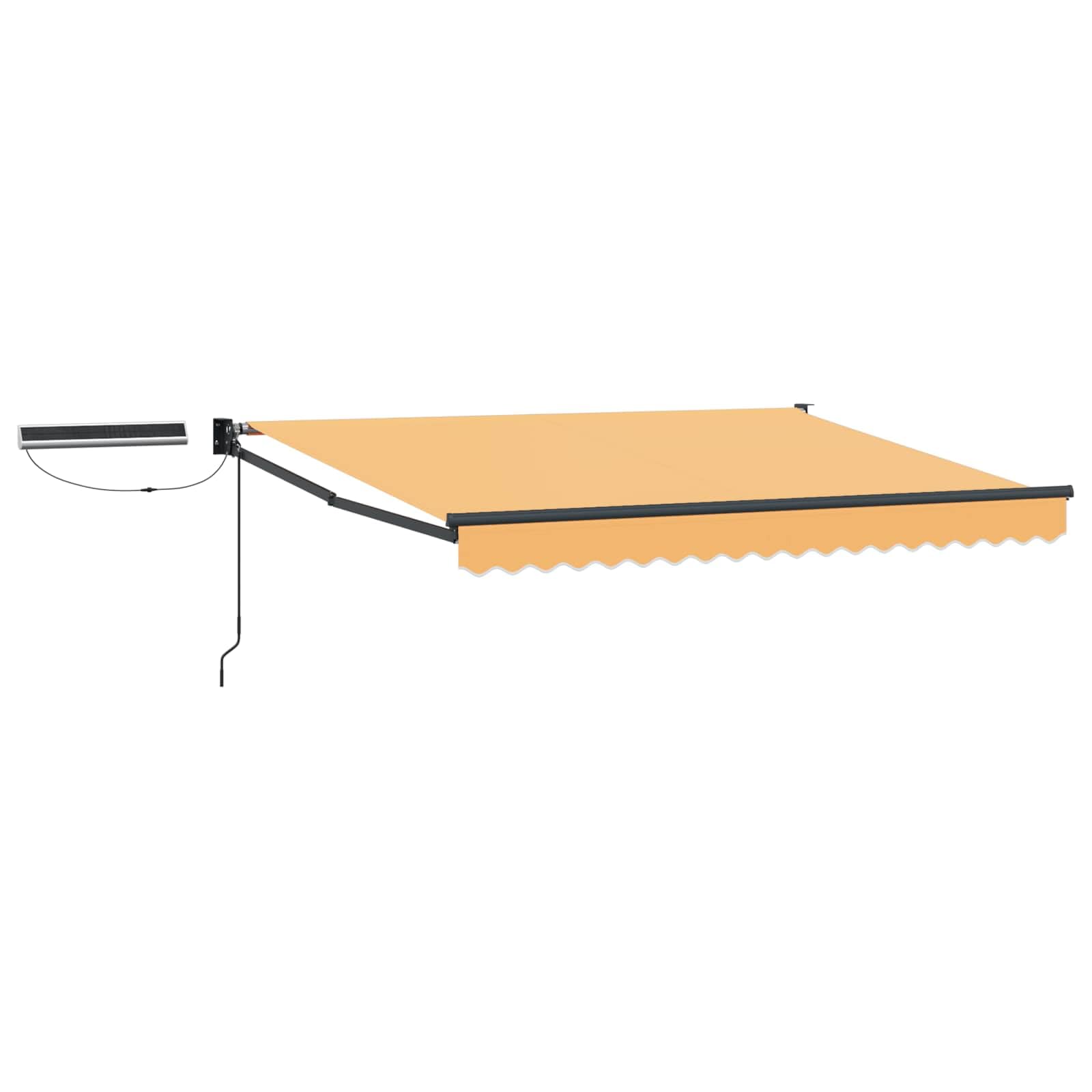 Auvent électrique haut de gamme cadre aluminium et toile sable de terrasse