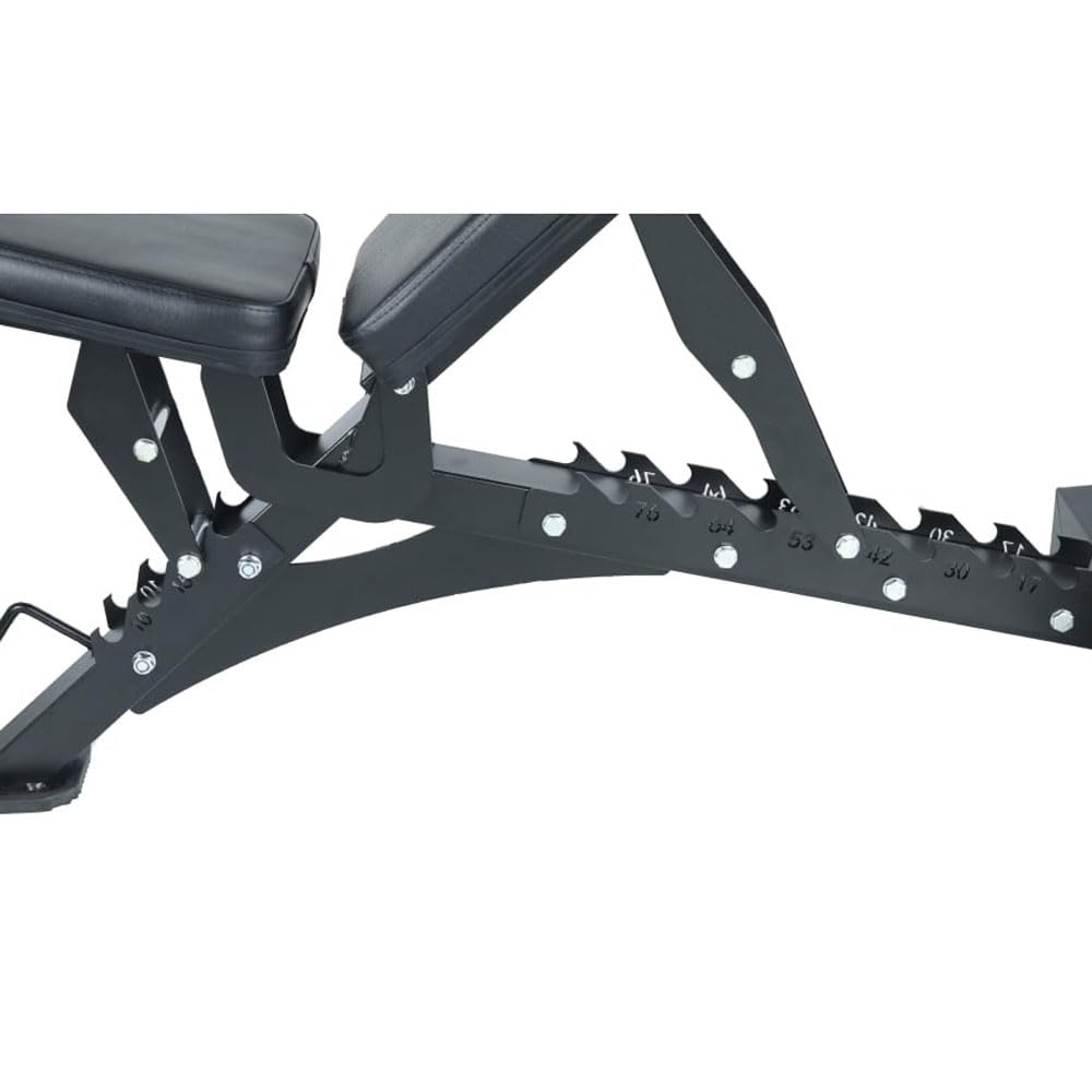 Banco de Musculación Declinable Ajustable Viok Sport con Respaldo Reclinable y Soporte Robusto, Multifuncional y Profesional para Ejercicios de Fuerza y Fitness