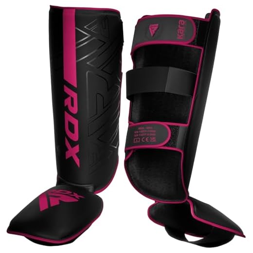 RDX Espinilleras Kick Boxing Muay Thai MMA Protección, Maya Hide Cuero Kara Espinilla Empeine Artes Marciales Entrenamiento Boxeo Sparring BJJ Kárate y Combate Training Pierna Protector