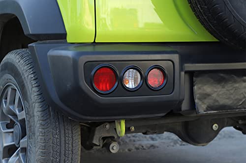 Junleli Tail Light Protector Decoration Cover Trim For Jimny 2019 2020 2021 2022 2023 Car Exterior Accessories Abs Black #TOP4