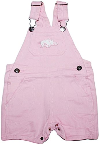 Creative Knitwear University of Arkansas Baby and Toddler Short Leg Overalls