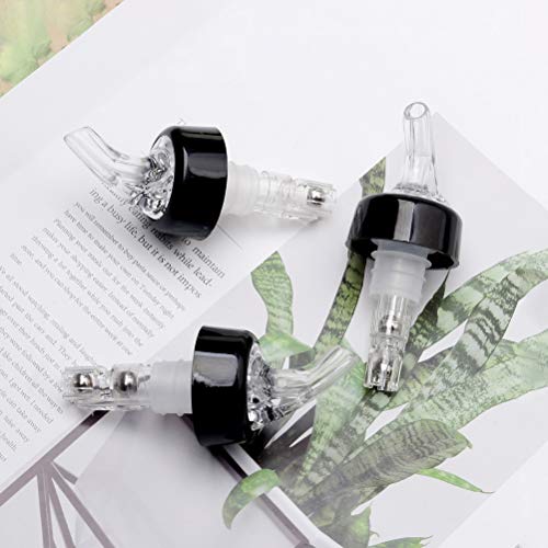 6 Pcs Measured Bottle Pourer, Liquor Pourers 1oz/30ml Automatic Liquor Bottle Pourers Bottle Jigger Quick Shot Spirit Measure Pourer for Wine Cocktail Gin Jigger