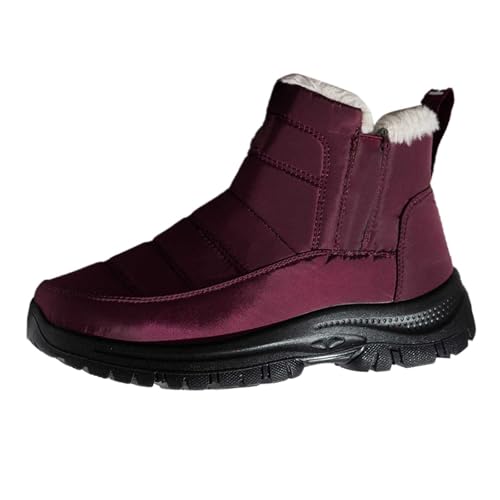 Bottes d'hiver pour femme chaudes et doublées en style vintage
