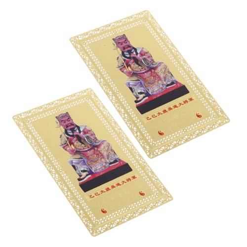 LOLIPPYY 2個年乙巳年太歳護身カード 伝統の守護符 幸運と繁栄を招く風水護符 財や携帯に便利なコンパクト