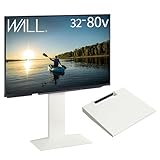 EQUALS イコールズ テレビ台 壁寄せテレビスタンド WALL V3 ロータイプ +棚板ラージサイズセット 32型〜80型対応 サテンホワイト (棚板:サテンホワイト)