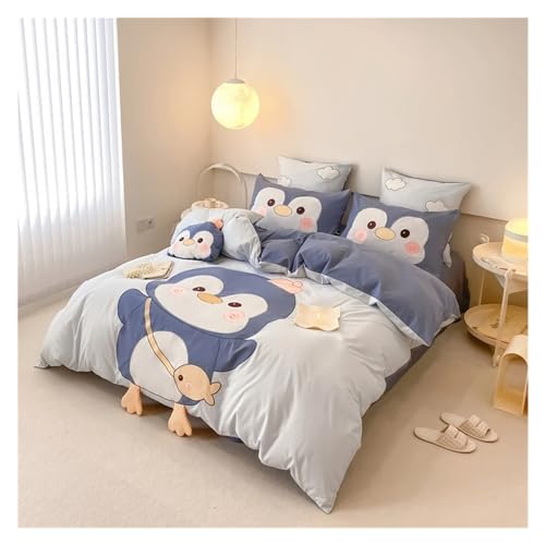 Cama para niños antiirritaciones de algodón con dibujos de pingüino y conejo 7