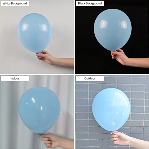 Image of Light Blue Balloons Latex Balloon 5 10 12 18inch Different Sizes 103pcs Matte Baby Blue Sky Blue Balloons Kit for Kids Birthday Party Decoration Balloon Garland Baby Shower Wedding Holiday