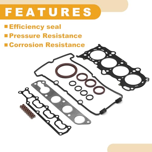 Image of Cylinder Head Gasket Kit No.1140275850 Engine Engine Valve Gasket Set for Suzuki Engine. K14B Rubber,Metal Black