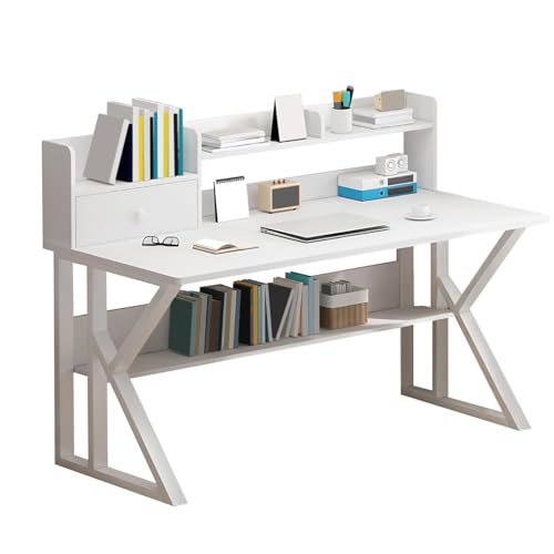 Bureau compact noir rangement intégré pour chambre et studio - 2