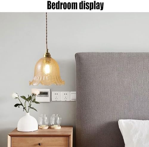 Iluminación ajustable para dormitorio con la lámpara colgante mini de vidrio creativo 5