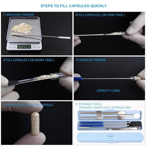 Micro-cuillère de laboratoire outil rapide gélule milligramme taille 000 2