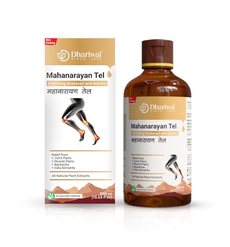 Dhariwal Ayurveda Mahanarayan Tel 200ml | Ayurvedic Pain Relief Oil | Joint, Knee & Muscle Pain Reli...