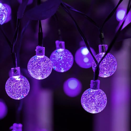 Purple-Solar-Lights-Outdoor-Waterproof-2-Pack-120-LED-72-FT-Total-Halloween-Globe-Lights-for-Garden-Yard-Wedding-Christmas-Party-Decor-Purple