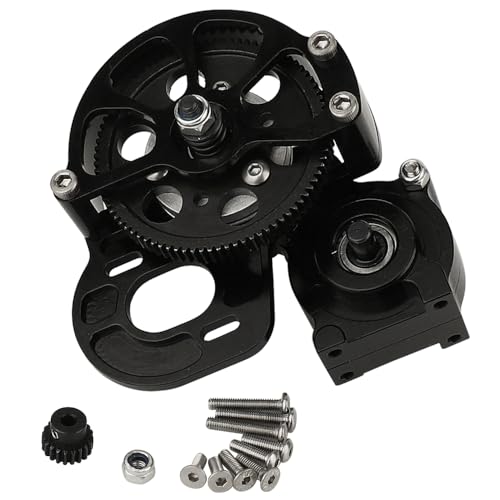 RZXYLRC Full Metal Transmission Assembled Gearbox with Steel Gear Set Compatible with Axial SCX10 I...