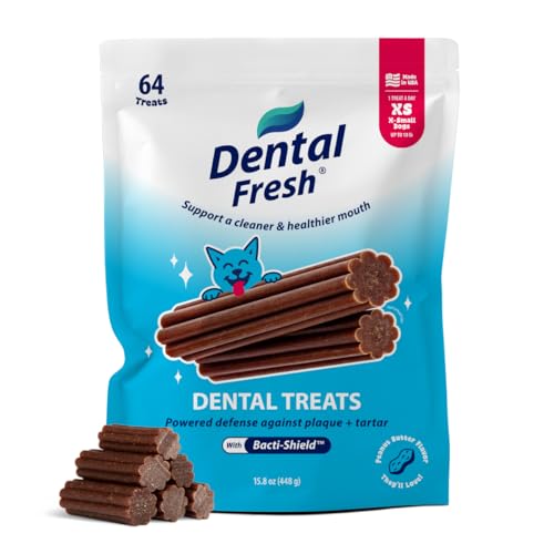 Dental Fresh Dental Treats for XS Dogs, Vet-Formulated Teeth Cleaning