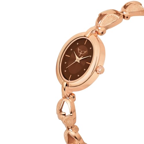 Image of WHITE BIRD Premium Quartz Analog Champagne Oval Dial Stainless Steel Strap Watch for Women