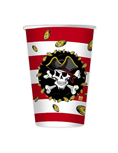 Bicchieri 200 CC Pirati 8 pz