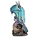 Design Toscano QS91653 Dragon Assassin on Skull Gothic Decor Statue Figurine, 7 Inch, Full Color