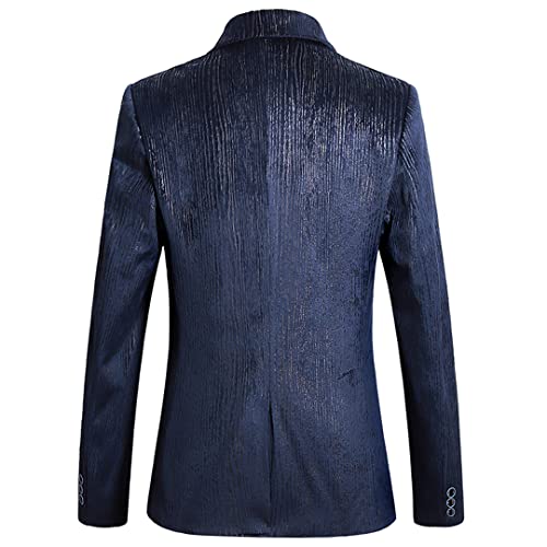 Veste Luxe Suits for Men Blazer Striped Slim Casual Social Business Jacket2