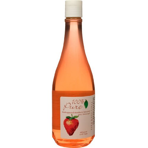 100% Pure Shower Gel, Organic Strawberry Lemonade Juicy 16 oz (455 g)