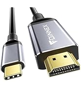 FOINNEX USB-C to HDMI Cable 6.6FT, Type-C to HDMI Cord 4K@60Hz, USB 3.1 to HDMI 2.0 Support HDR, ...
