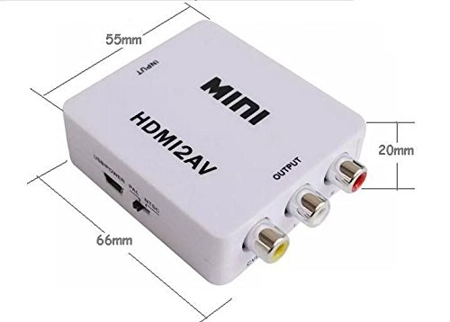 ADAPTADOR CONVERSOR DE AV RCA PARA HDMI - HDMI2AV