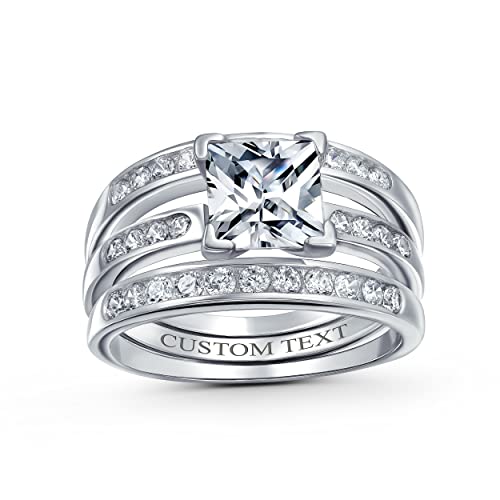 Bague princesse en argent 925 sertie de zirconium éblouissant pour un éclat infini