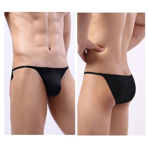 Men's Thong Pouch Underwear Low Rise Sexy G-String Bikini Briefs Underwear3