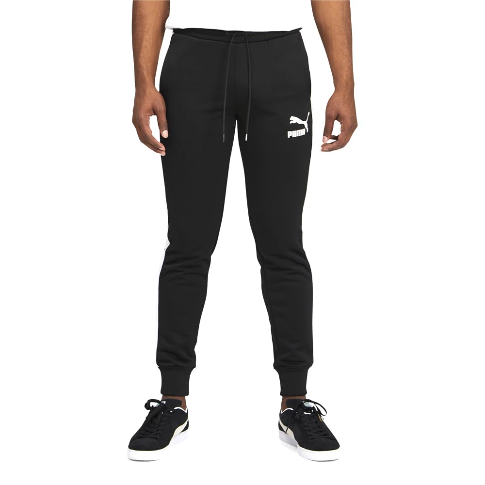 PUMA Men's Iconic T7 Track Pants, Black, Medium