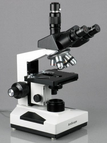 Amscope t490 a-m 40 x -1600 x Lab Clinic Vet Trinocular microscopio con 1.3 MP fotocamera