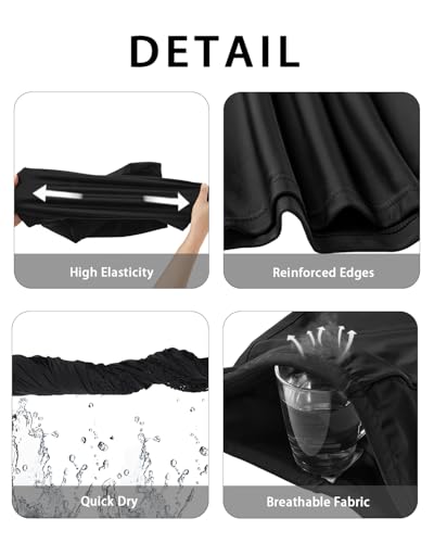 Holipick 7" Swim Shorts Women High Waisted Bathing Suit Shorts Swimsuit Boy Short Long Swimwear Bottom 5