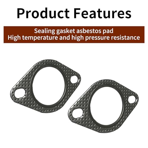 image for Luminuti 2 PCS Car Exhaust Gasket,2 Inch Reinforced High Temperature G