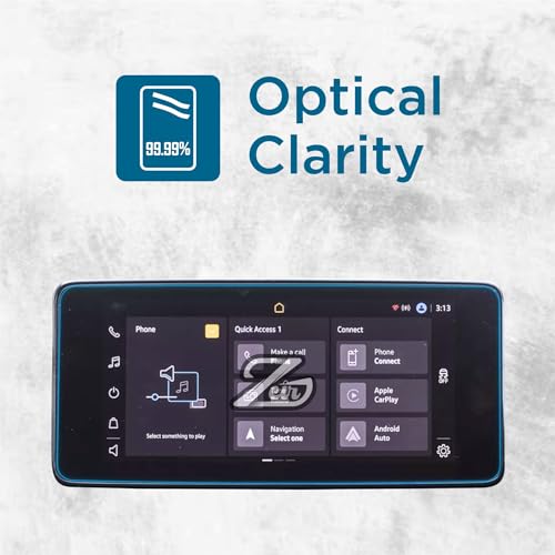 Image of ZEIR Screen Protector COMBO Compatible With SKODA SLAVIA 2024 | 10.1 INCH Infotainment & Digital Instrument Cluster | Scratch Guard Accessory for SALVIA [Not Tempered Glass]