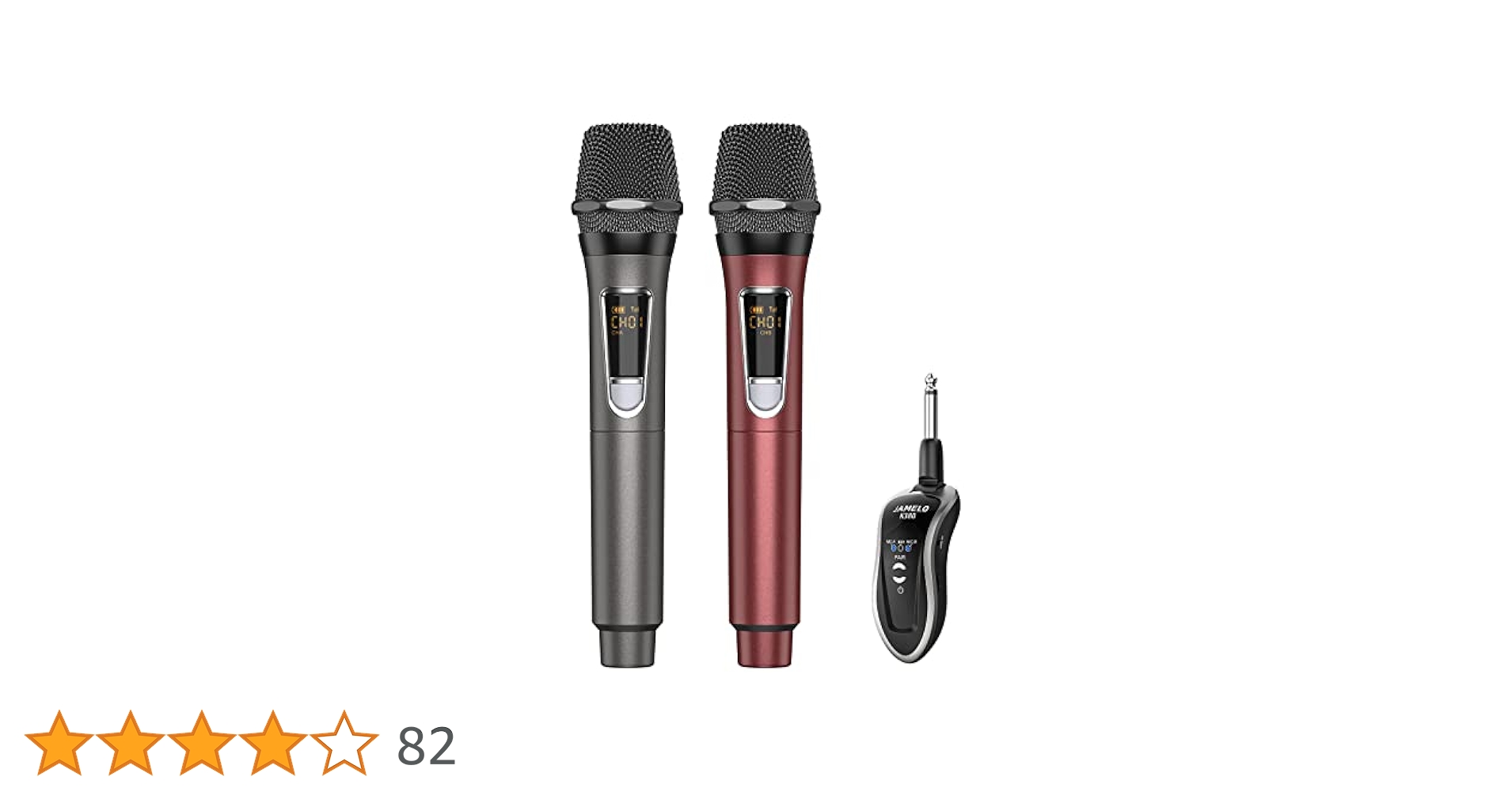 Amazon.co.jp: JAMELO ワイヤレスマイク カラオケマイク