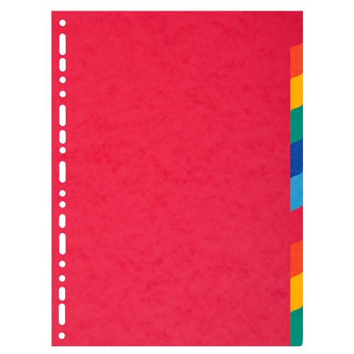 Exacompta 948227 - Separador de cartulina, 10 posiciones, ilustrado