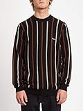 Corte ceñido Volcom Williekearl Sweater Sudadera, Hombre, Black, XL