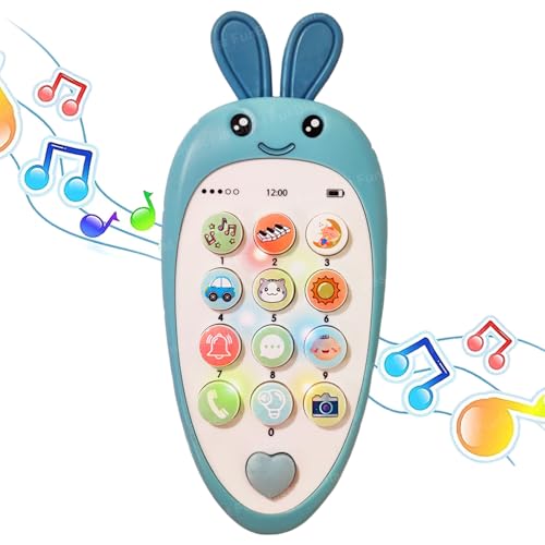 Image of FunBlast Cartoon Musical Mobile Phone for Kids, Mobile with Light & Sound Toys for Babies | Educational Toys for Kids 3+ Years /Boys /Girls-1 Unit (Blue)