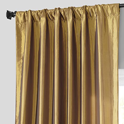 Hpd Half Price Drapes PTCH-JTSP404-84 Faux Silk Taffeta Curtains For Bedroom & Living Room 84 Inches Long Room Darkening Curtains 50W X 84L  thumb #3