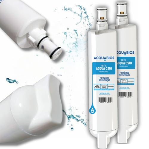 Kit 2 Refil Filtro Purificador Consul CPC30, CPC31, CPB34, CPB35, CPB36 | CS10 Acquabios Classe A |