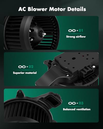 Image of SCITOO HVAC Heater Blower Motor Fit For Kenworth,For Peterbilt Models - For 579 2013-2017,For T170 2013-2017,For T270 2013-2017,For T370 2013-2017 Replacement For # CR705001 Blower Fan