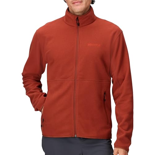 Image of MARMOT Men's Rocklin Full-Zip Jacket - Classic, Warm, Lightweight 100-Weight Fleece Layer