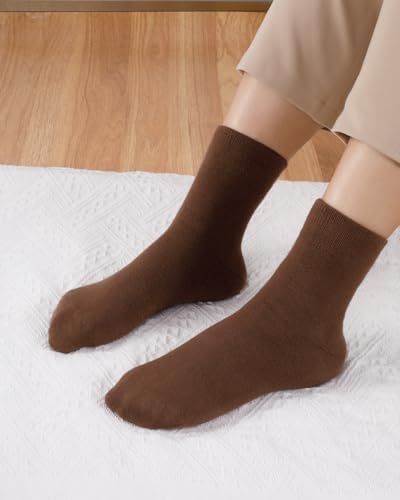Image of IDEGG Women's Crew Socks Soft Cotton Athletic Running Casual Dress Socks Above Ankle Crew Socks