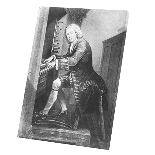 Musique culte de Bach en tableau décoratif original pour salon et bureau