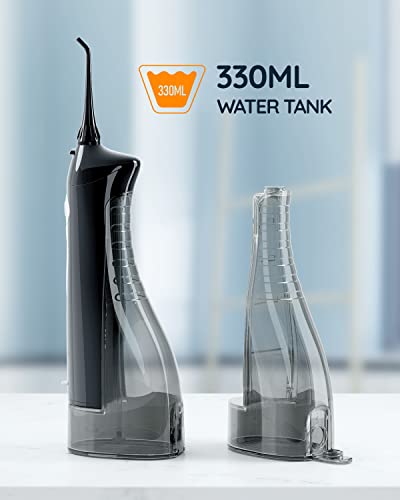 Water-Flosser-Mornwell-Water-Flossers-for-Teeth-330ML-Tank-USB-Rechargeable-Dental-Flosser-IPX7-Waterproof-3-Modes-4-Jet-Tips-Portable-Dental-Oral-IrrigatorProfessional-Water-Flosser