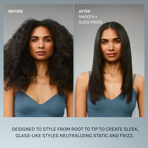 Image of Bio Ionic 10X Styling Iron, Hair Straightener with 1 inch Sonic Vibrating Plates, Flat Iron with Ion Generating Mineral Complex, Versatile Styler for Wavy & Straight Hairstyles