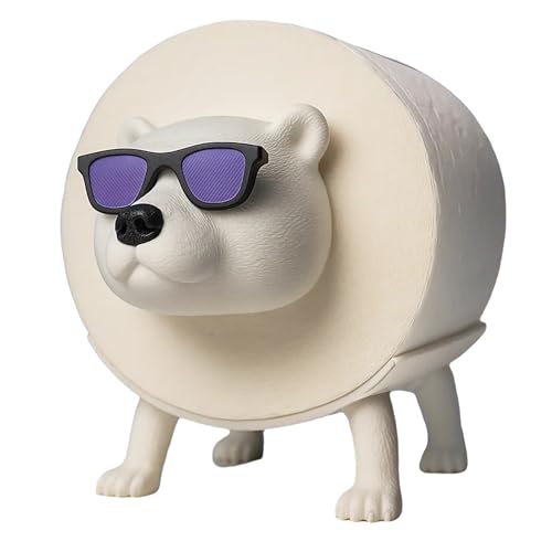 Polar Bear Toilet Roll Holder，Funny Toilet Paper Holder，3D Printed Polar