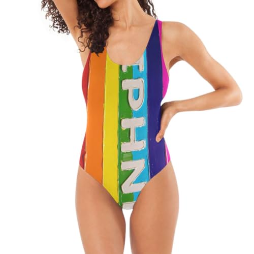 Maillot de bain pour femmes arc-en-ciel idéal pour vos vacances à la mer